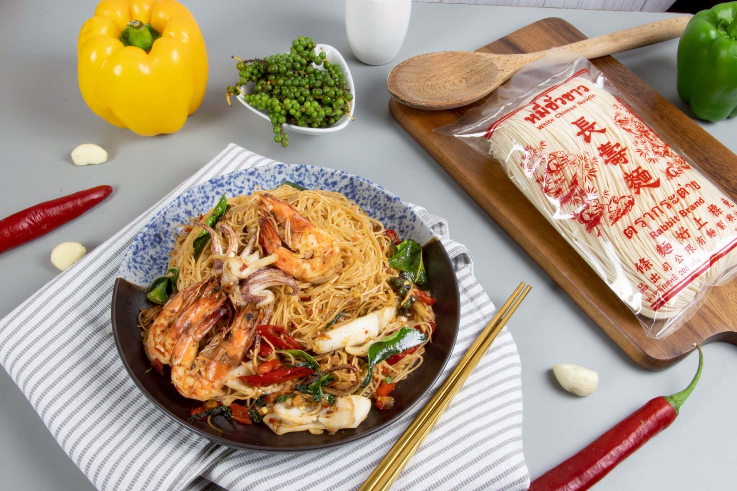 หมี่ซั่วผัดขี้เมาทะเล